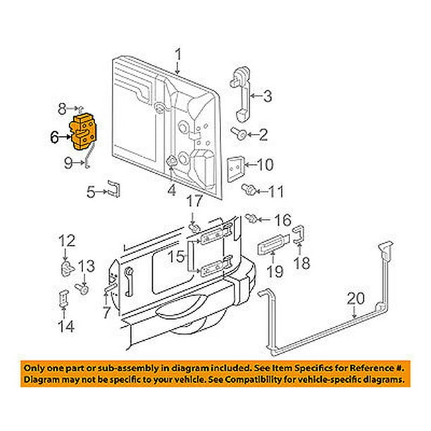 ORIGINAL MOPAR TRUNK LOCK ACTUATOR MOTOR FOR JEEP WRANGLER 2007-2018
